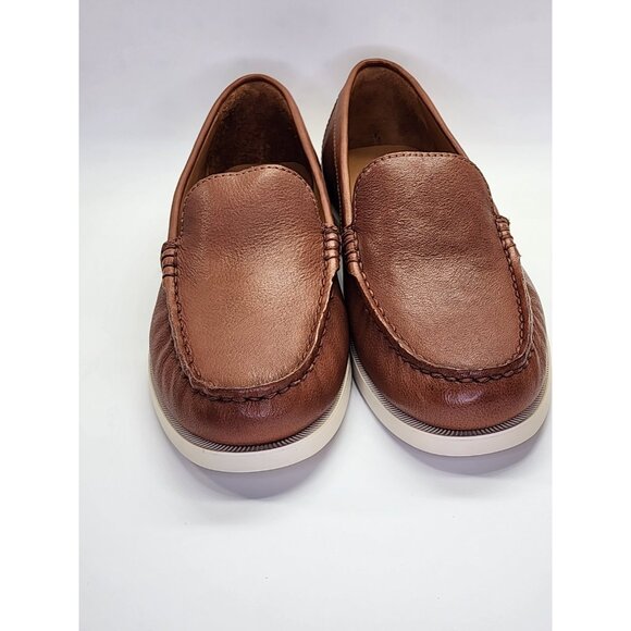 Polo Ralph Lauren Merton Venetian Loafers Size 8.5D Tan Leather Slip-On Shoes - Picture 12 of 14
